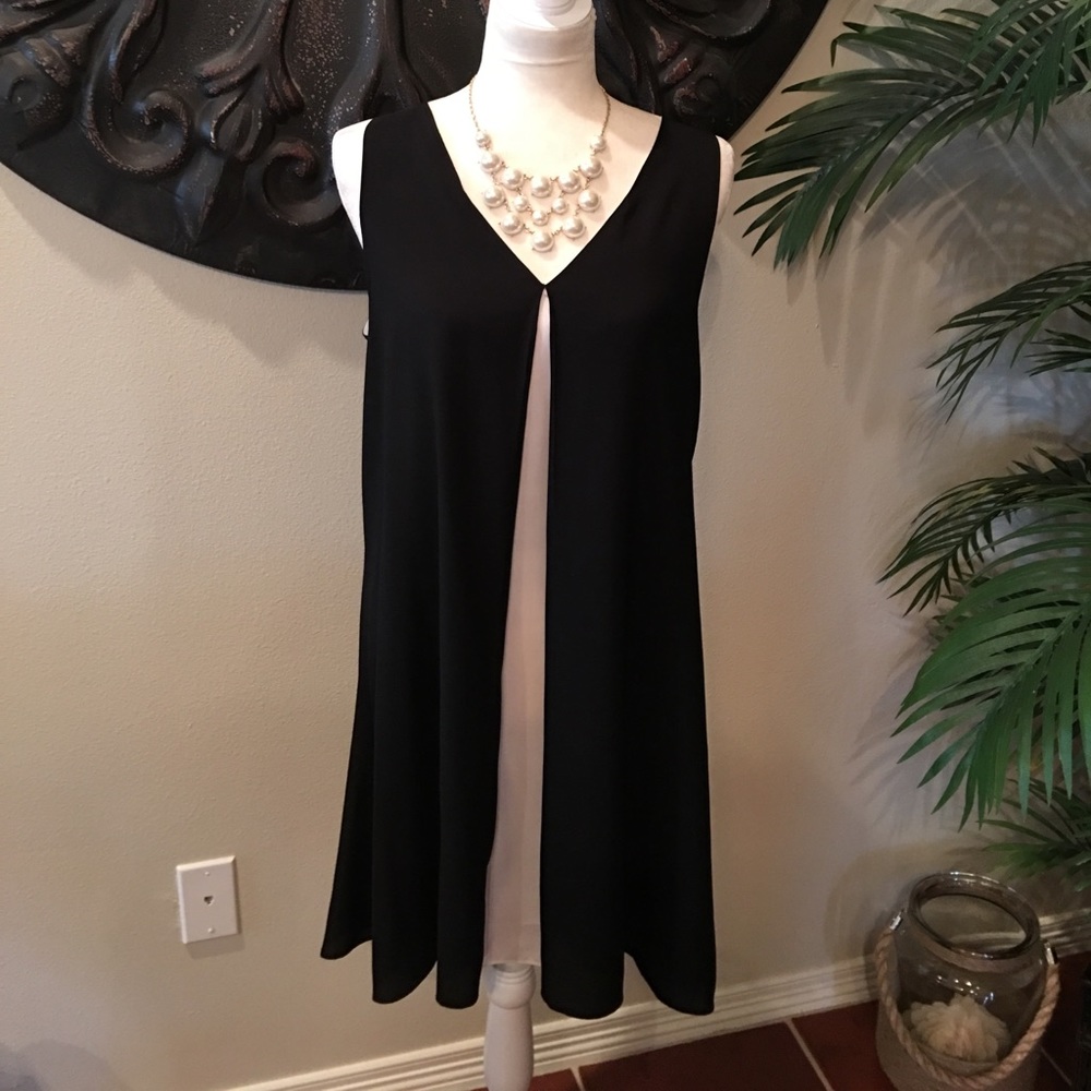 NWT🌼KENNETH COLE🌼Black&White Sleeveless Dress